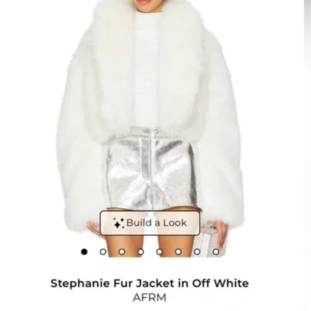 AFRM Stephanie fur jacket